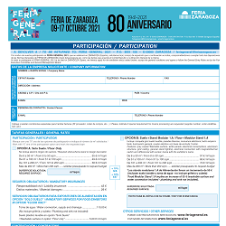 Registration form
