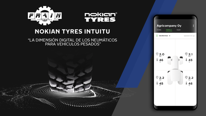 Tyres with wireless pressure, temperature and wear sensors
