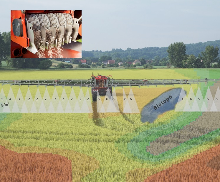 MultiRate small-scale metering and distribution system for pneumatic fertilizer spreaders