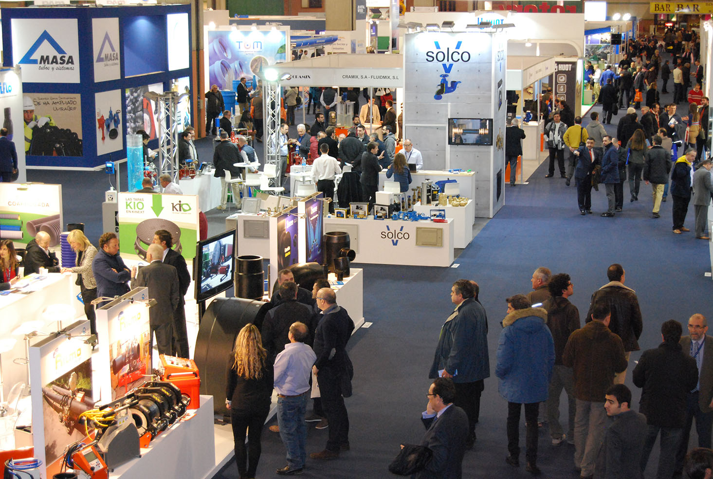 La calidad de los visitantes profesionales y
la elevada actividad comercial destacan en
la segunda jornada de SMAGUA 2016
