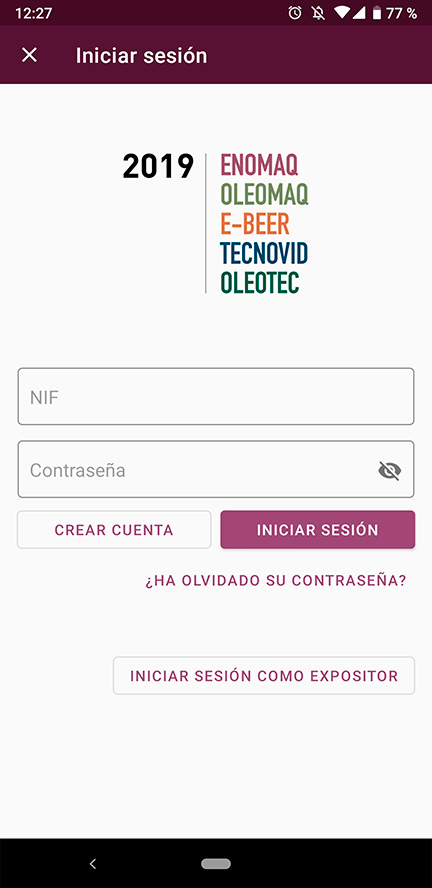 Access for exhibitors