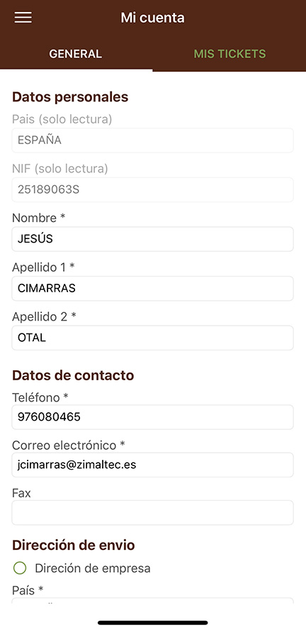 Extranet of visitors